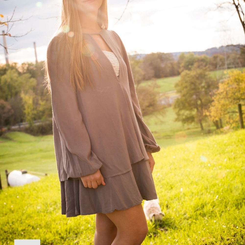 Free People Mocha Brown Dress XS